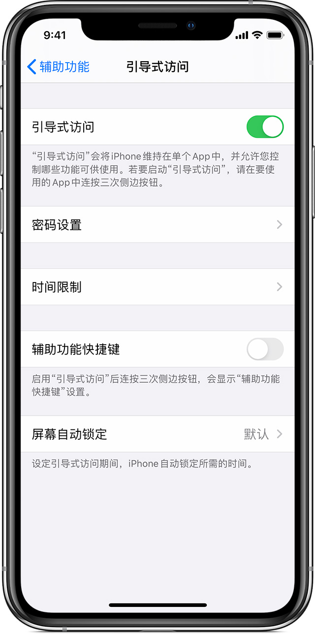 海棠湾镇苹果手机维修分享如何在 iPhone 上退出引导式访问 