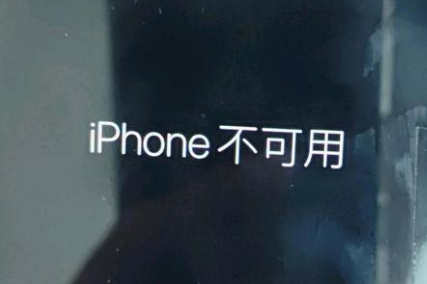 海棠湾镇苹果服务网点分享锁屏界面显示“iPhone 不可用”如何解决 